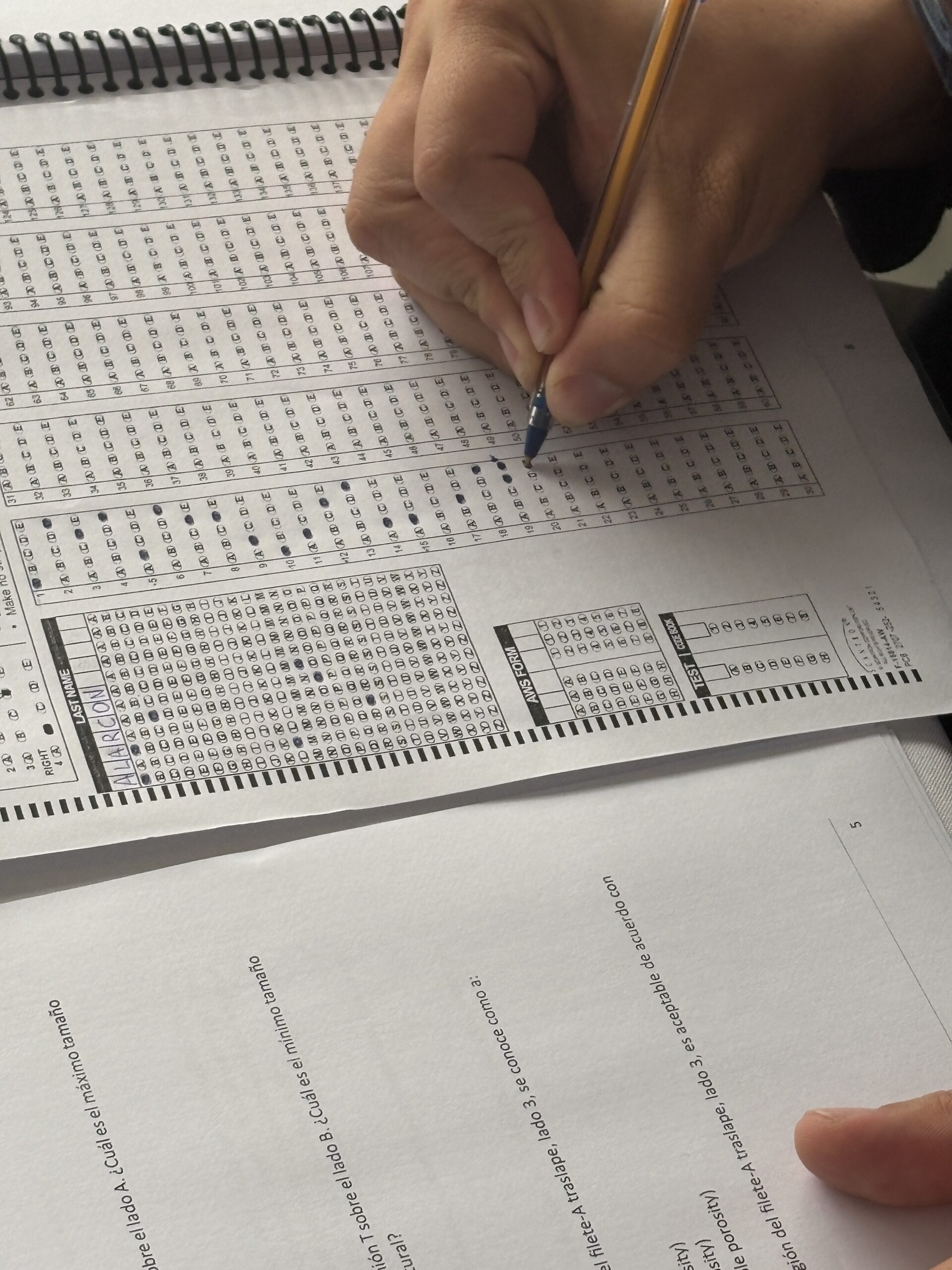 Ejercicio práctico de inspección visual